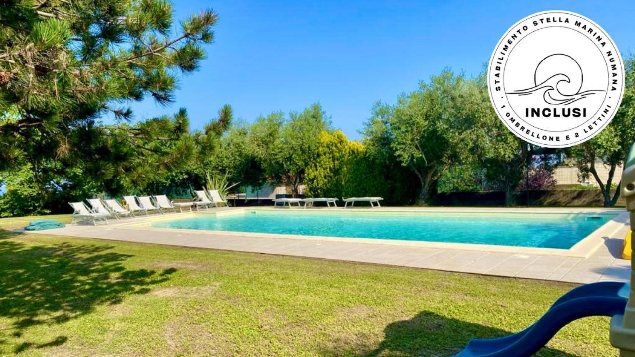 Viva3 - Numana, Ampio Trilocale In Villa Con Piscina Dış mekan fotoğraf